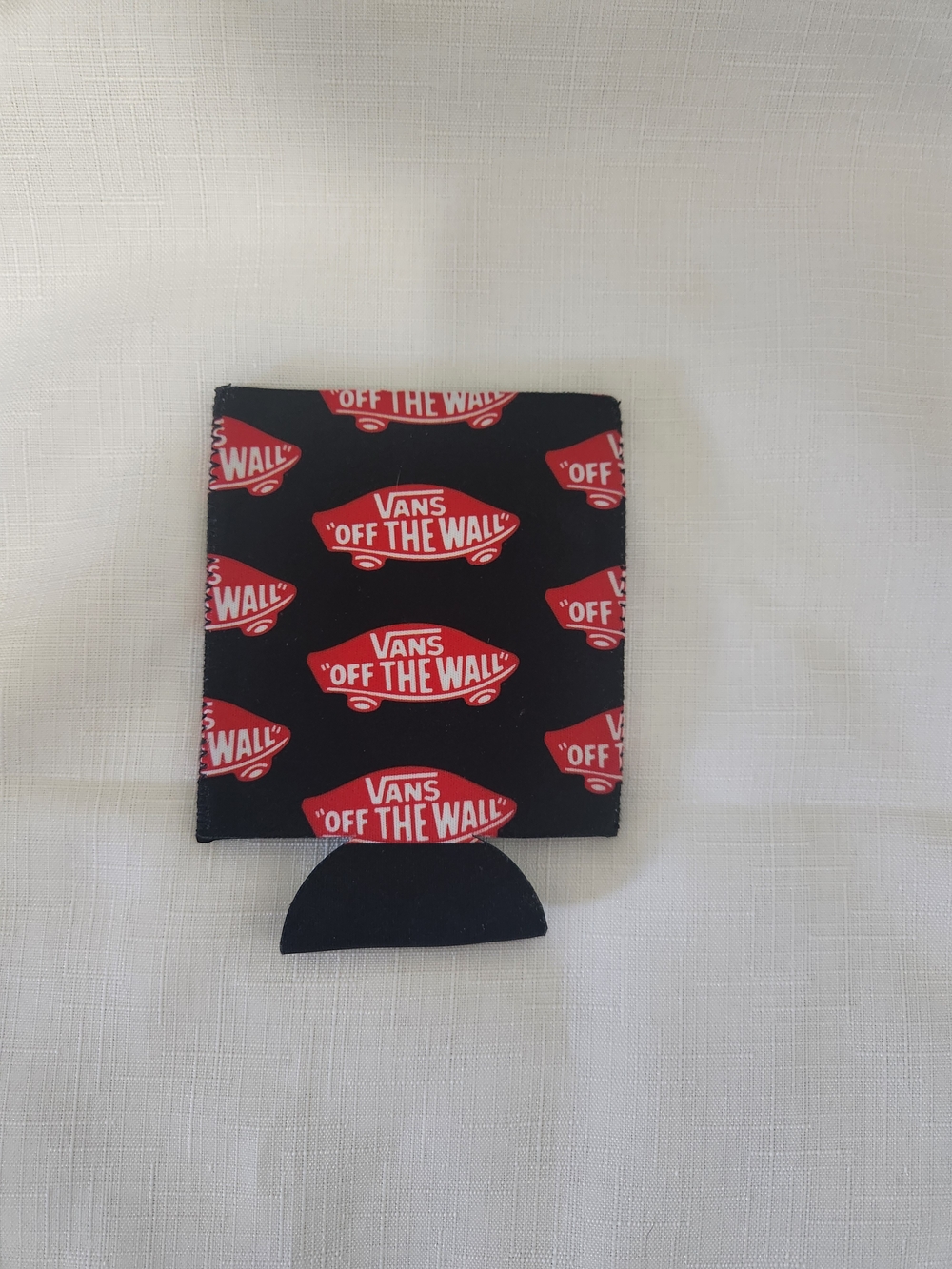 Vans 'Off The Wall' Black & Red Can Koozie